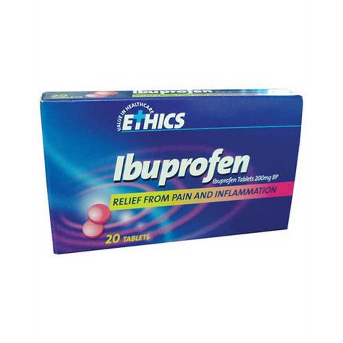 Ethics Ibuprofen 20 tablets (Single pack)